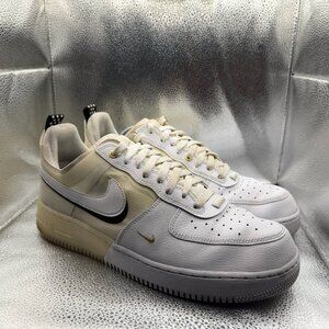 Size 11.5 Nike Air Force 1 React 40th Anniversary White Mens Sneakers DQ7669-100